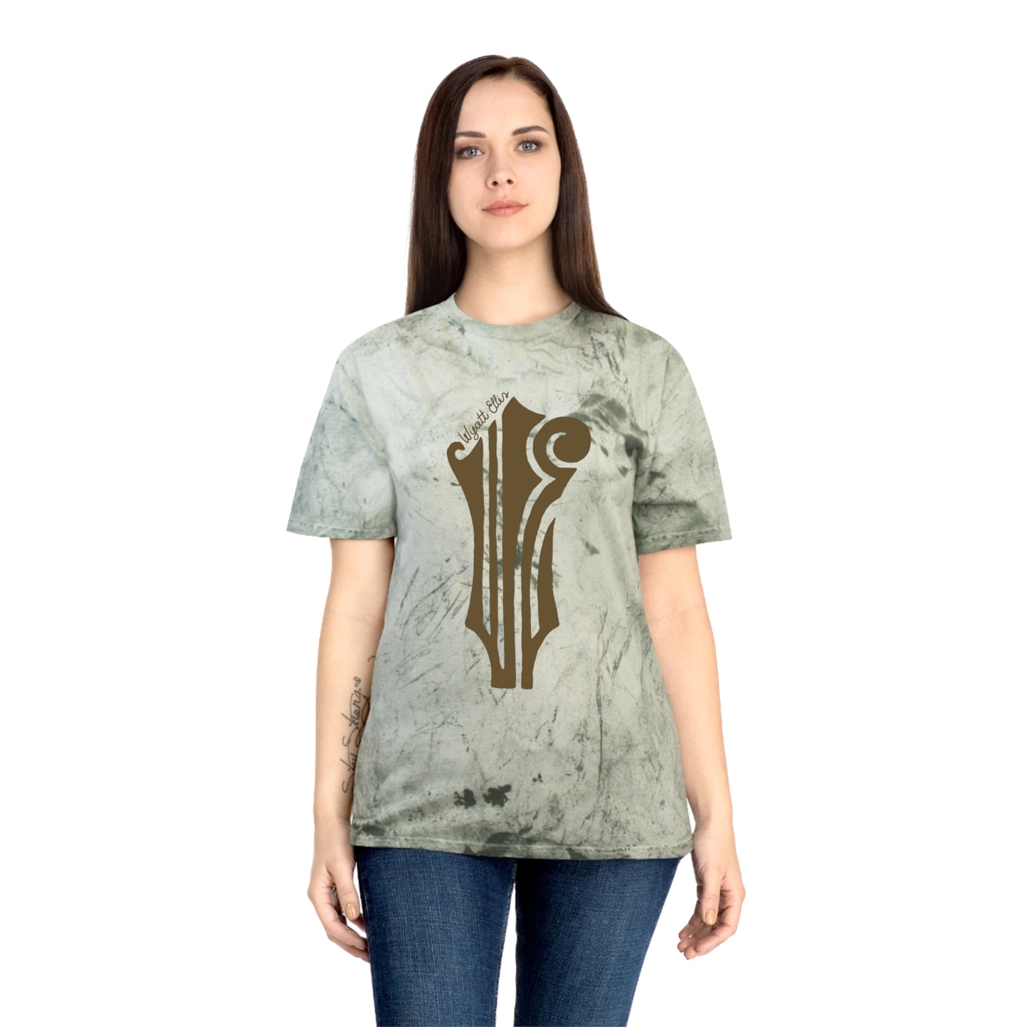 WE Brown Logo Tie-Dye Tee