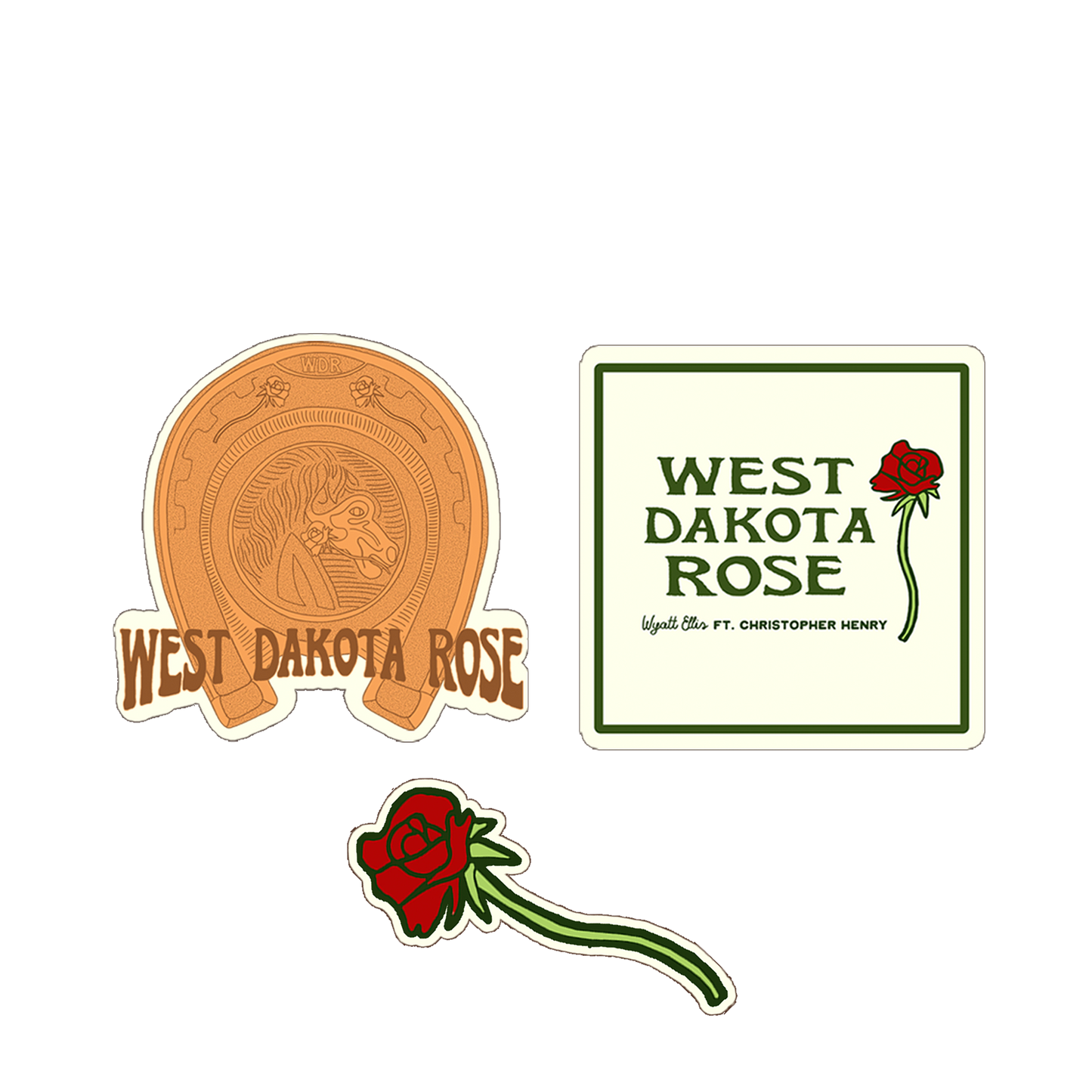 West Dakota Rose Sticker Pack (DNLA)