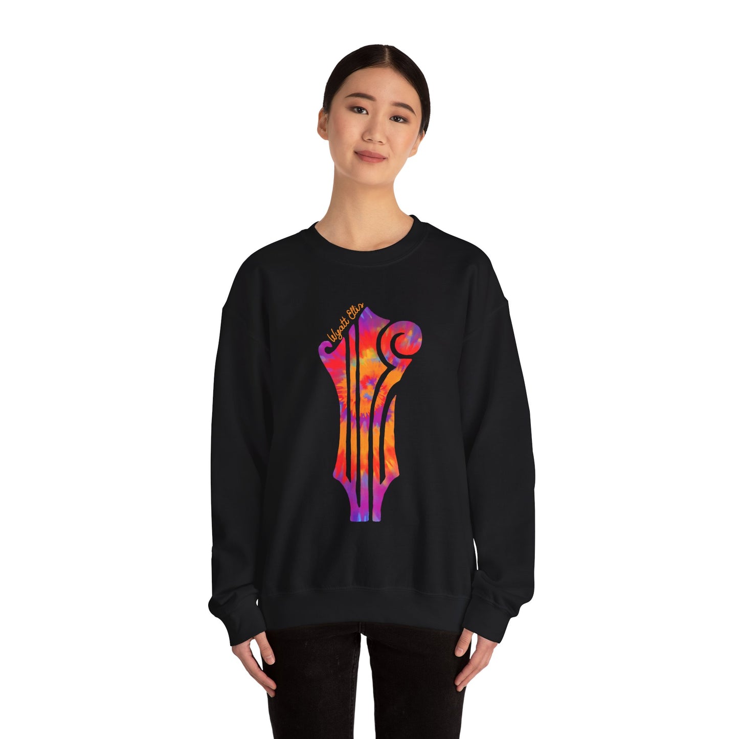 WE Headstock Tie-Dye Logo Unisex Heavy Blend™ Crewneck Sweatshirt