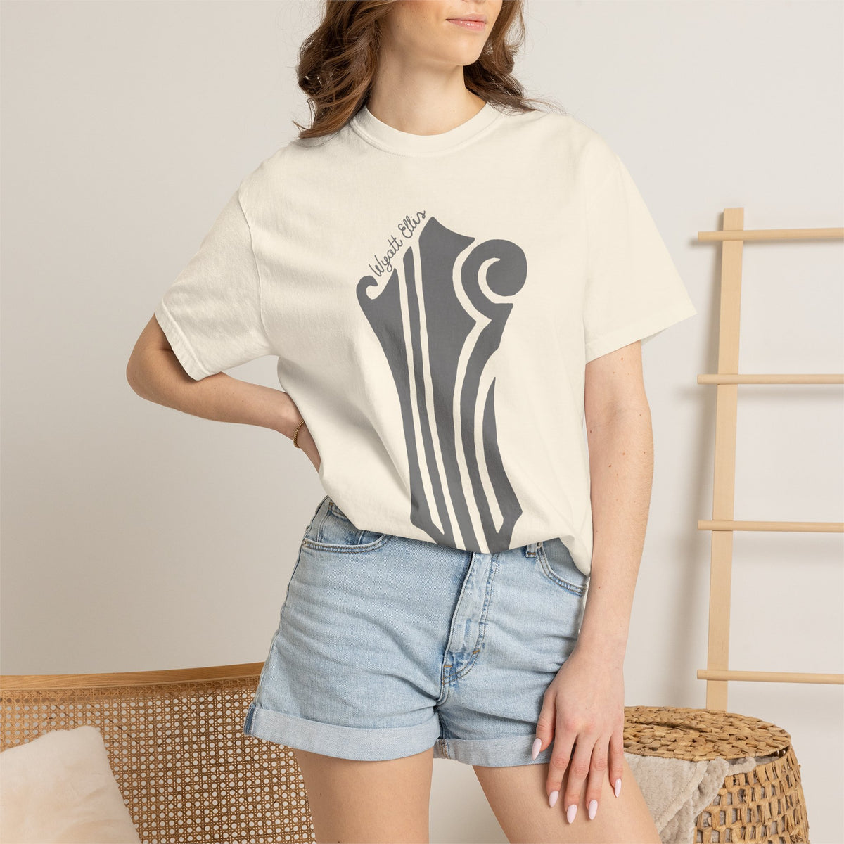 Mandolin Headstock "WE" Logo Tee