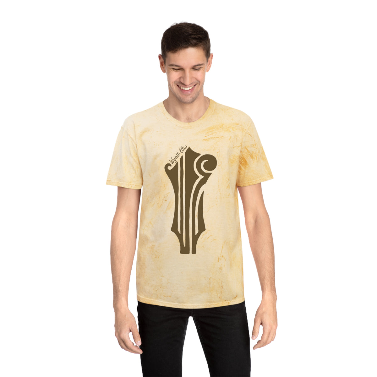 WE Brown Logo Tie-Dye Tee