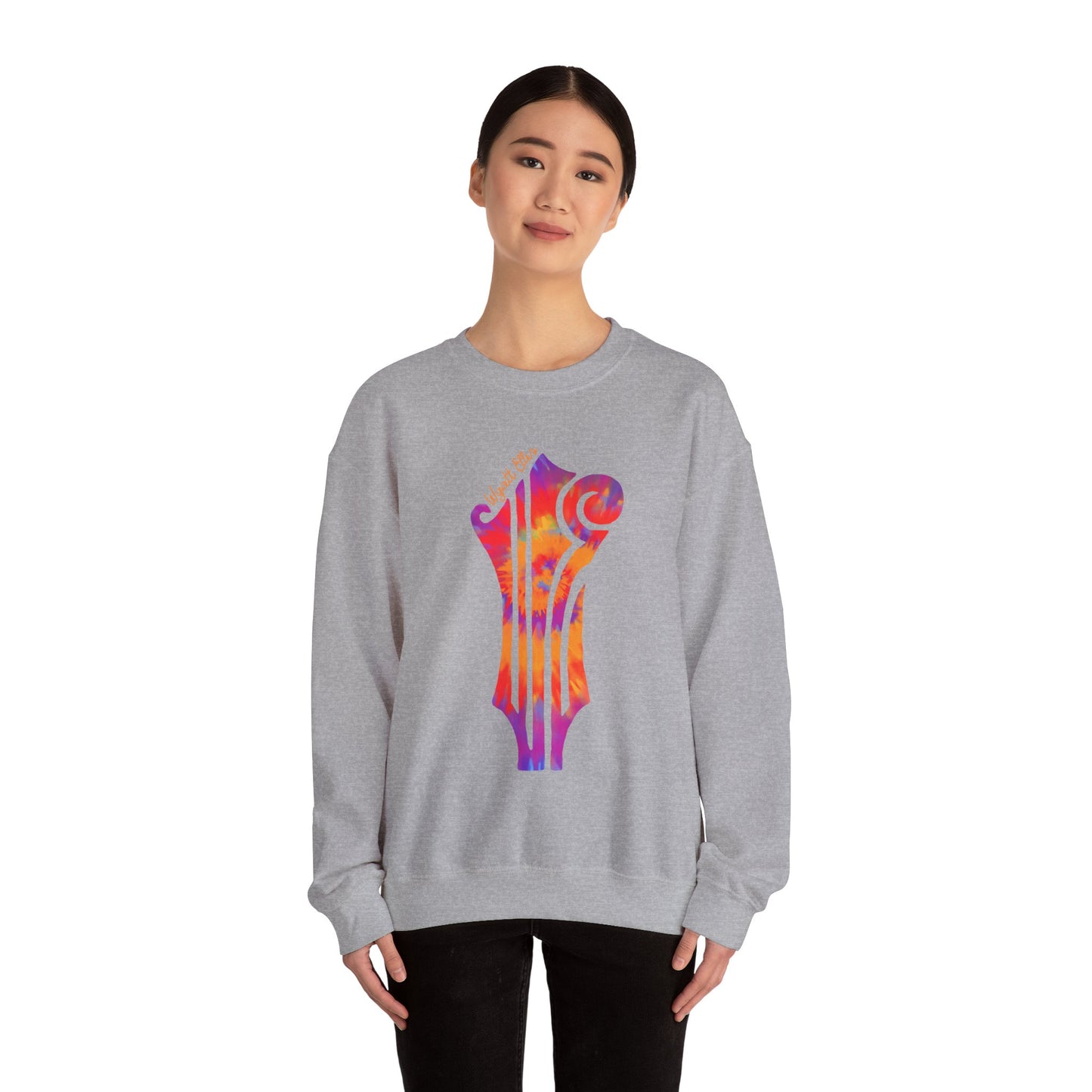 WE Headstock Tie-Dye Logo Unisex Heavy Blend™ Crewneck Sweatshirt