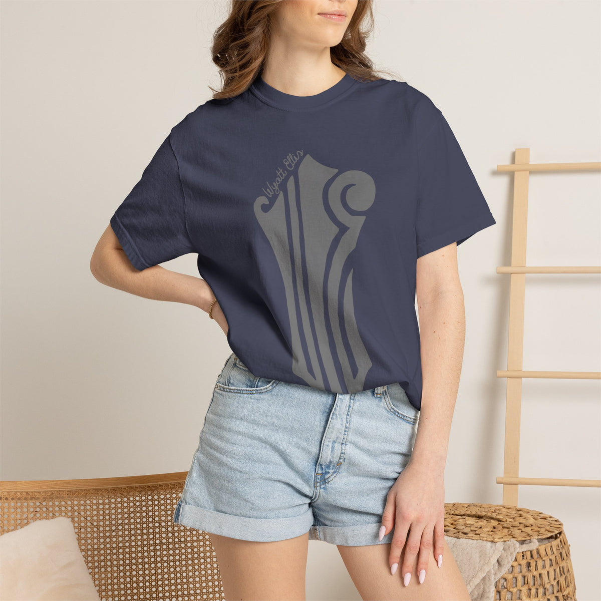Mandolin Headstock "WE" Logo Tee
