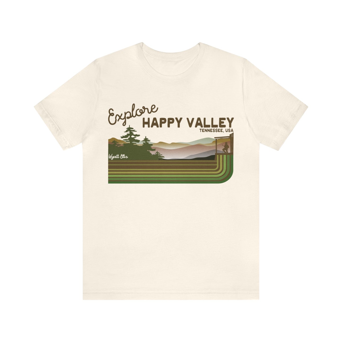 Explore Happy Valley Unisex Jersey Short Sleeve Tee