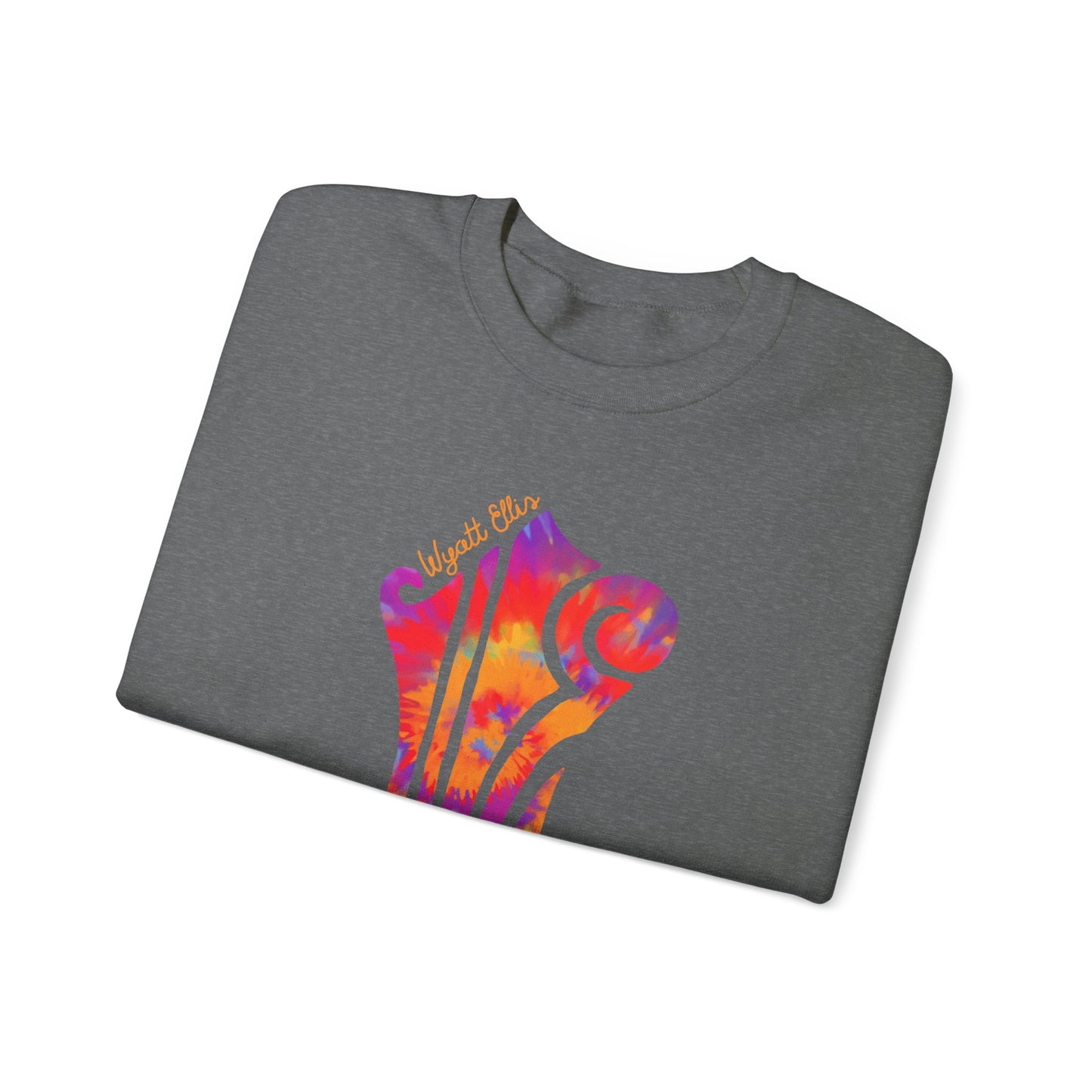 WE Headstock Tie-Dye Logo Unisex Heavy Blend™ Crewneck Sweatshirt
