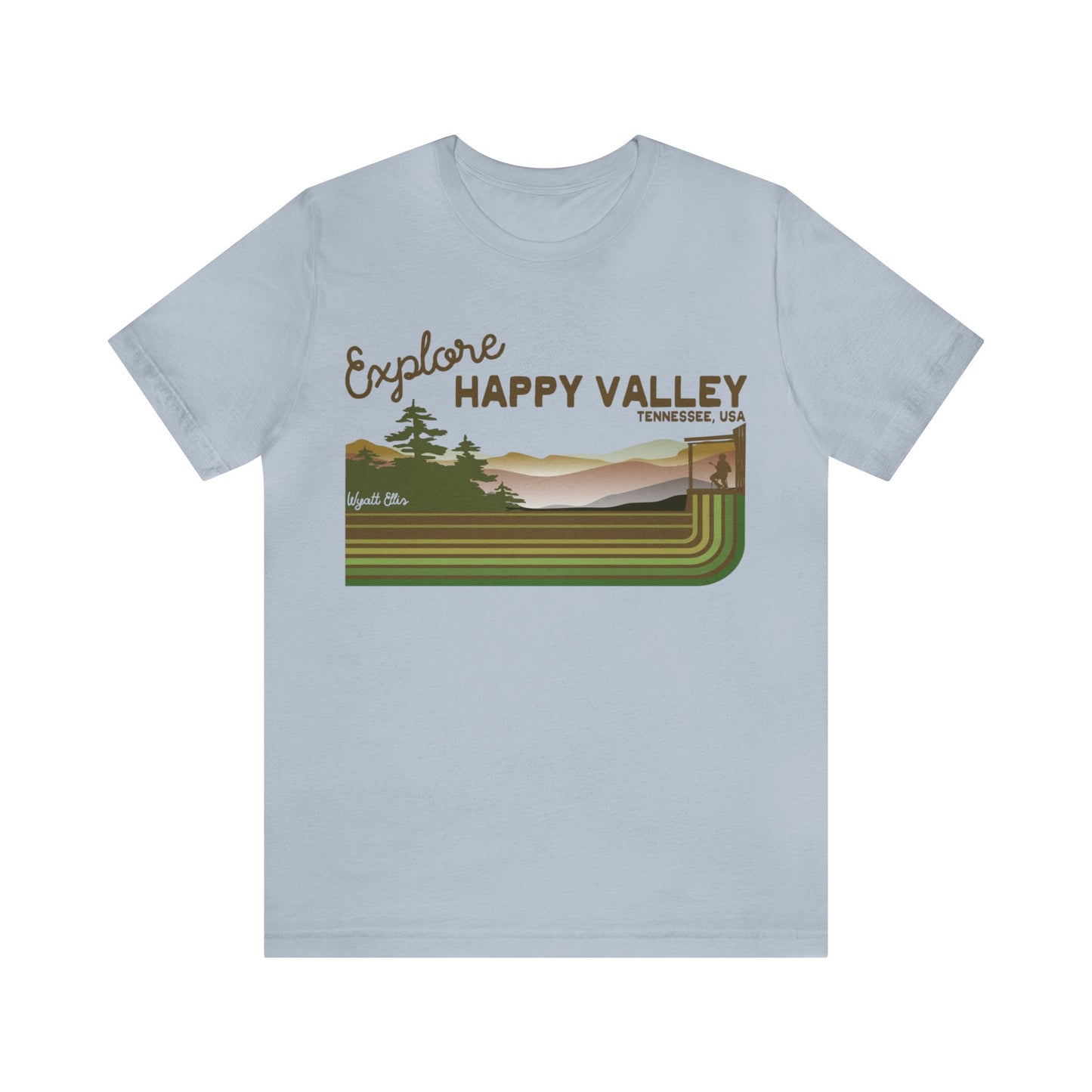 Explore Happy Valley Unisex Jersey Short Sleeve Tee