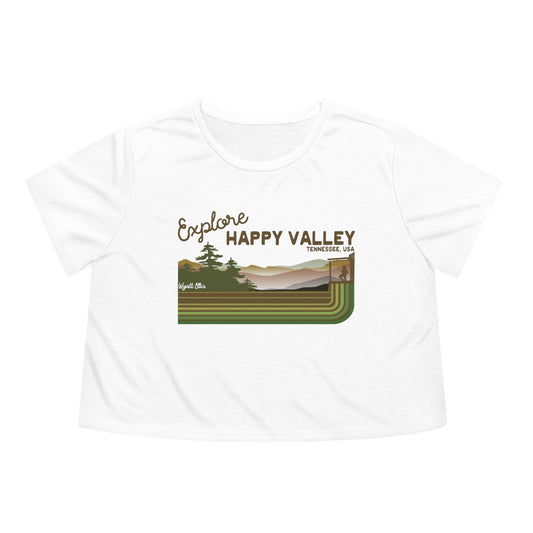 Explore Happy Valley Crop Tee