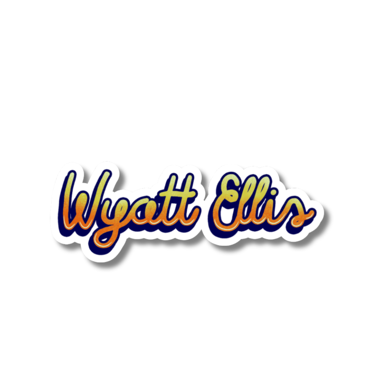 "Wyatt Ellis" Signature Logo Sticker