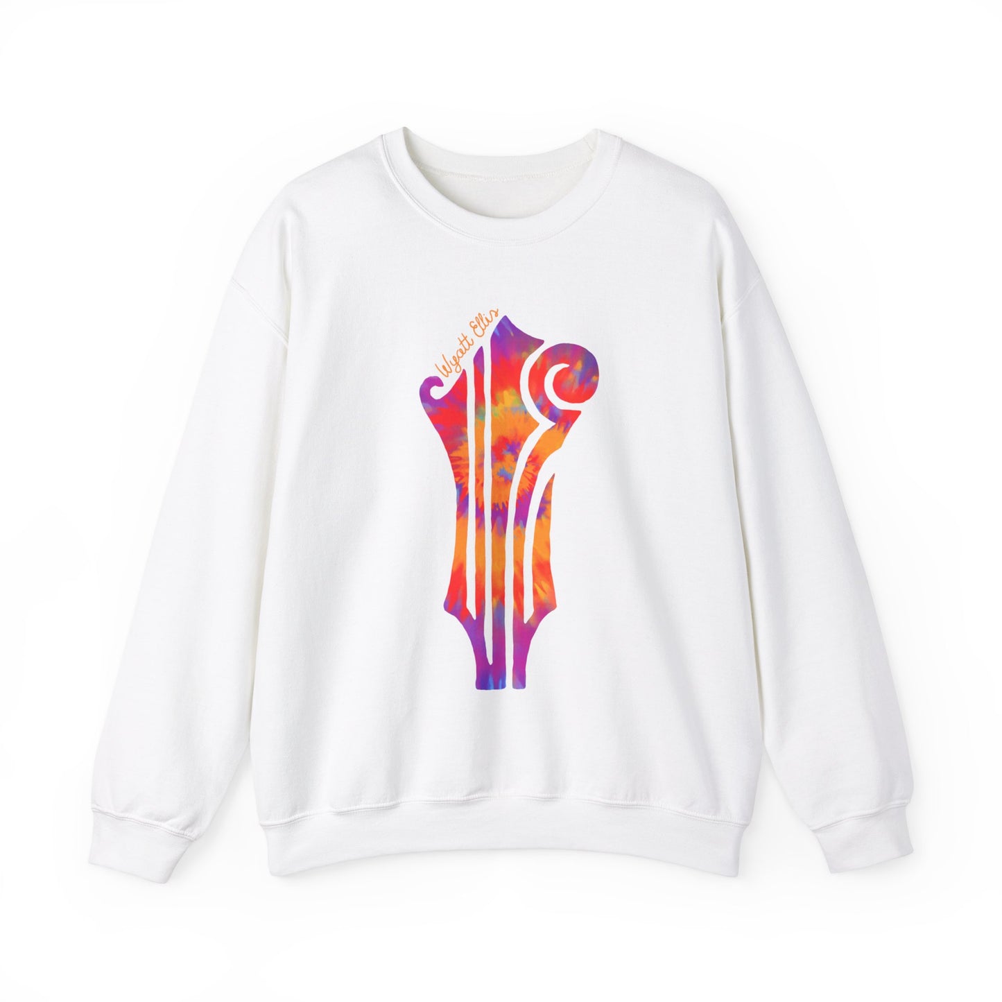 WE Headstock Tie-Dye Logo Unisex Heavy Blend™ Crewneck Sweatshirt