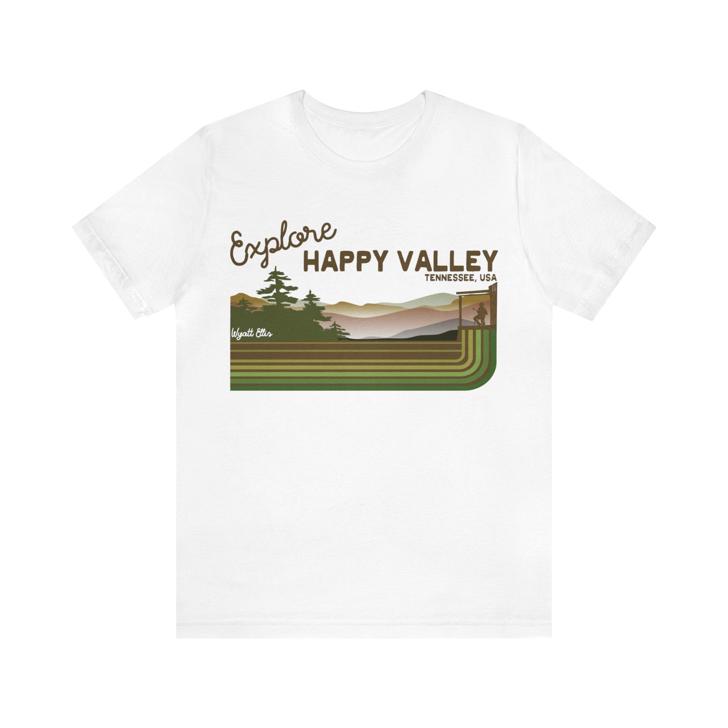 Explore Happy Valley Unisex Jersey Short Sleeve Tee