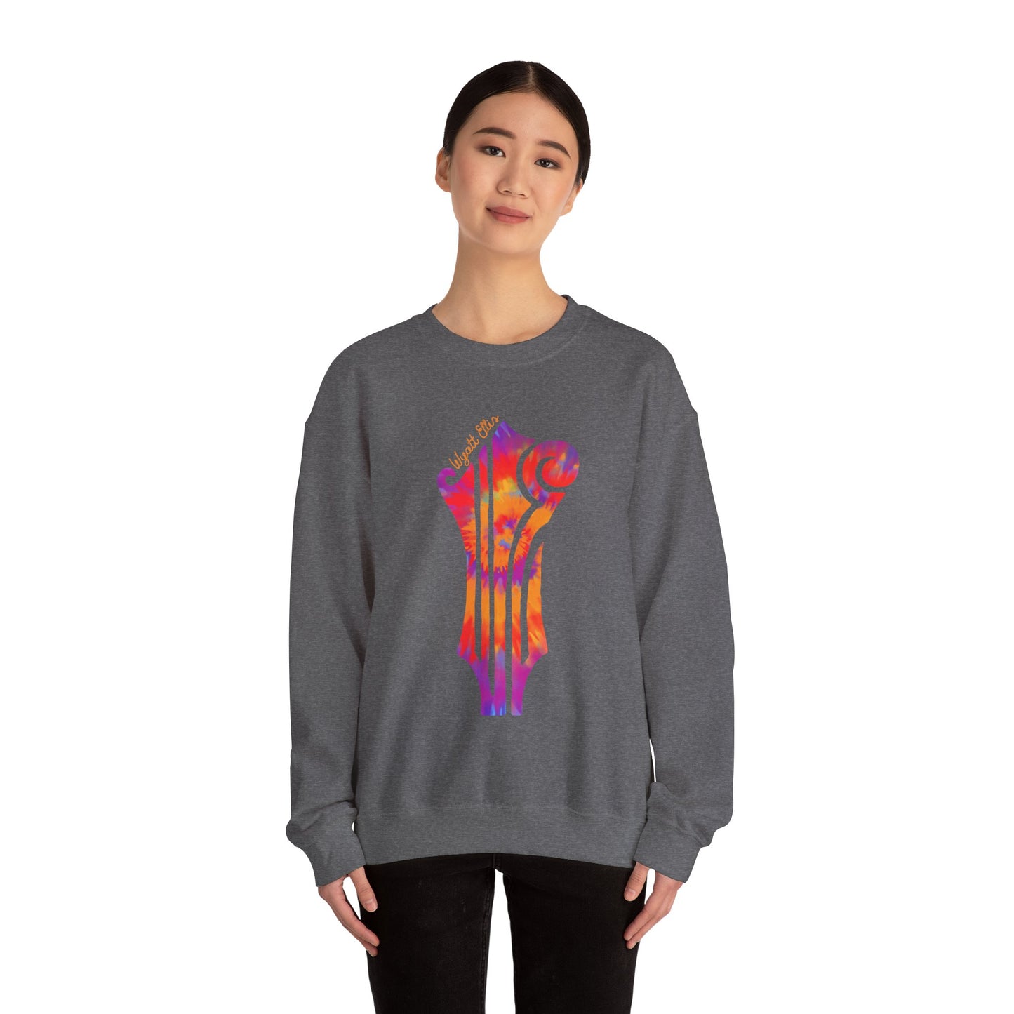 WE Headstock Tie-Dye Logo Unisex Heavy Blend™ Crewneck Sweatshirt