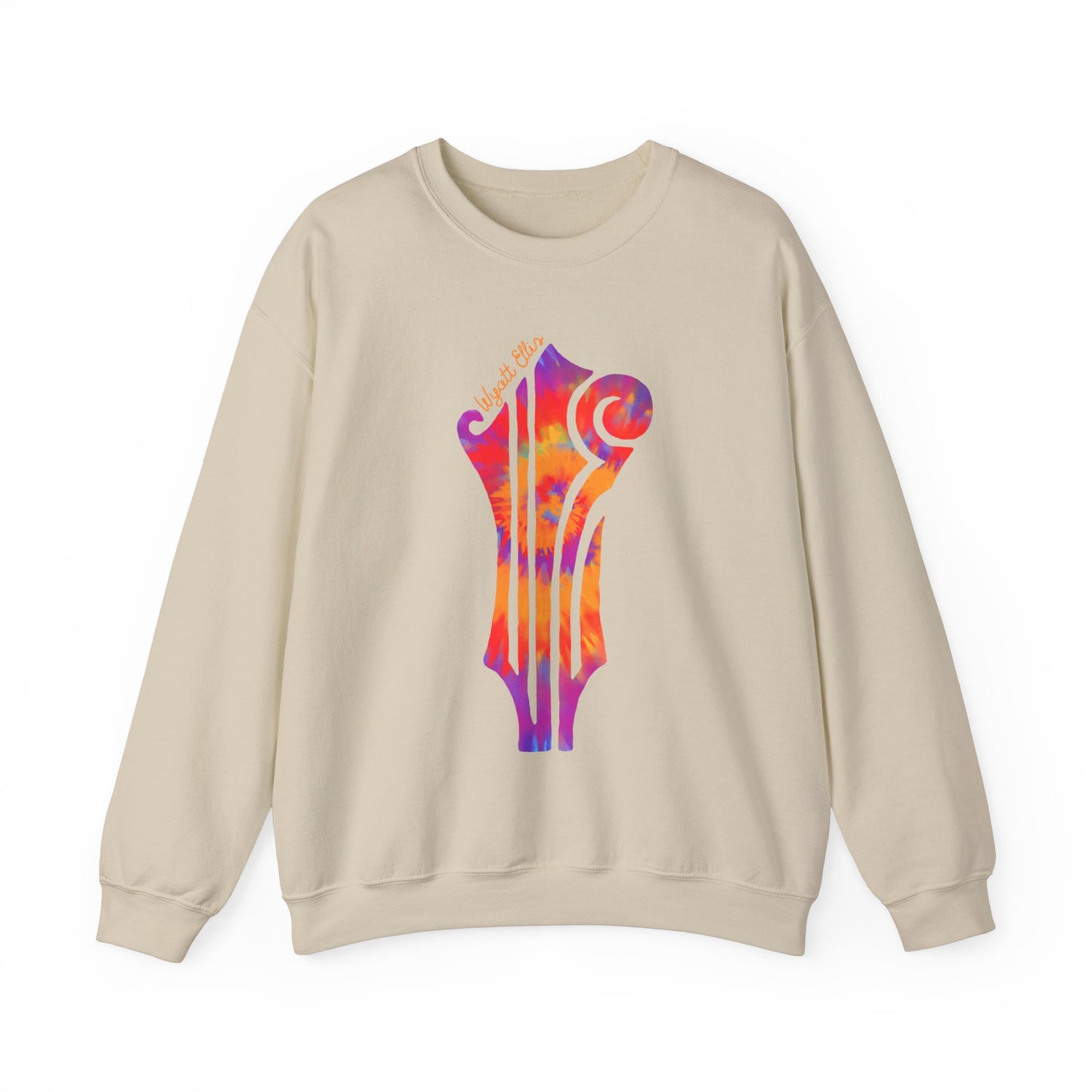 WE Headstock Tie-Dye Logo Unisex Heavy Blend™ Crewneck Sweatshirt