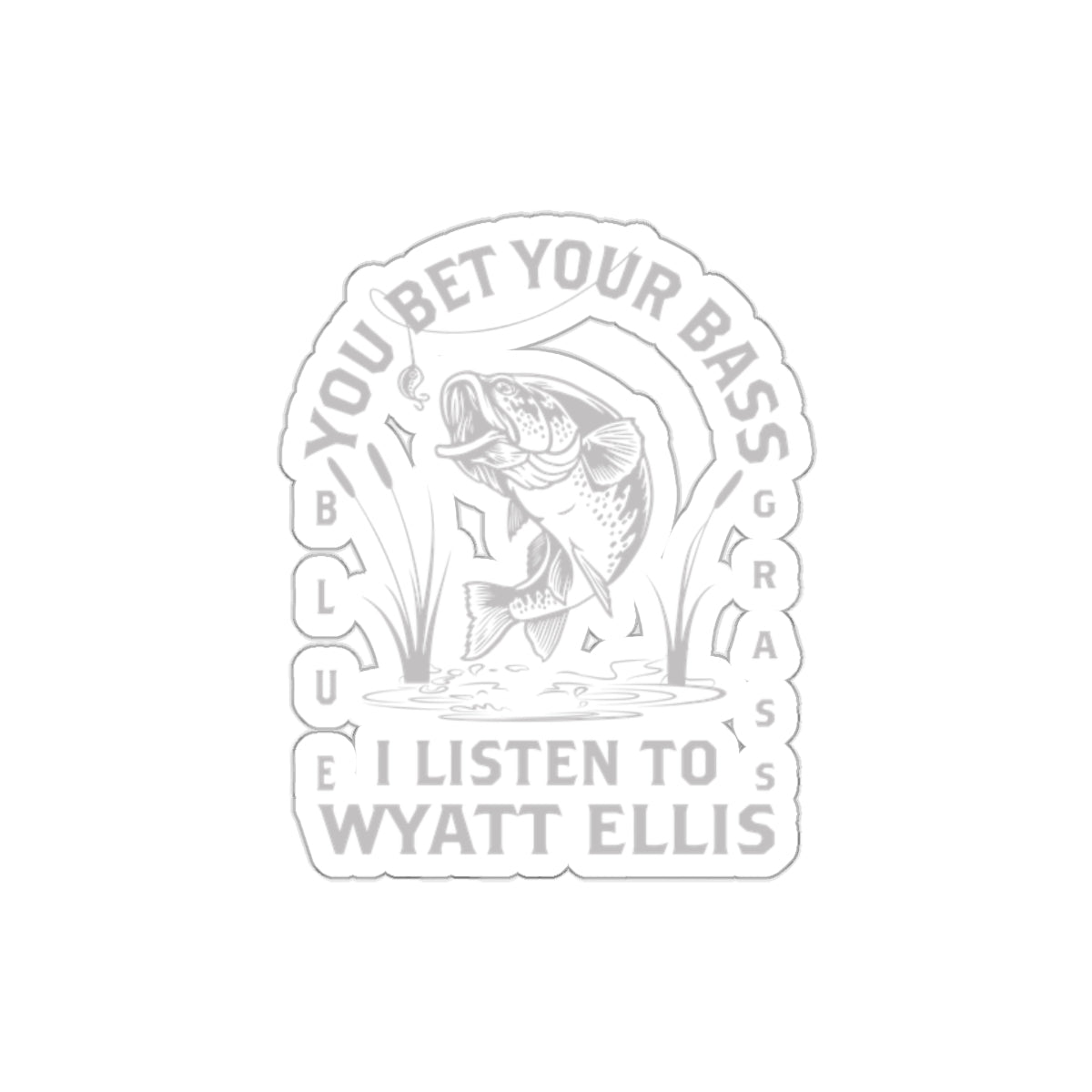 Bluegrass Bass Wyatt Ellis Die-Cut Sticker