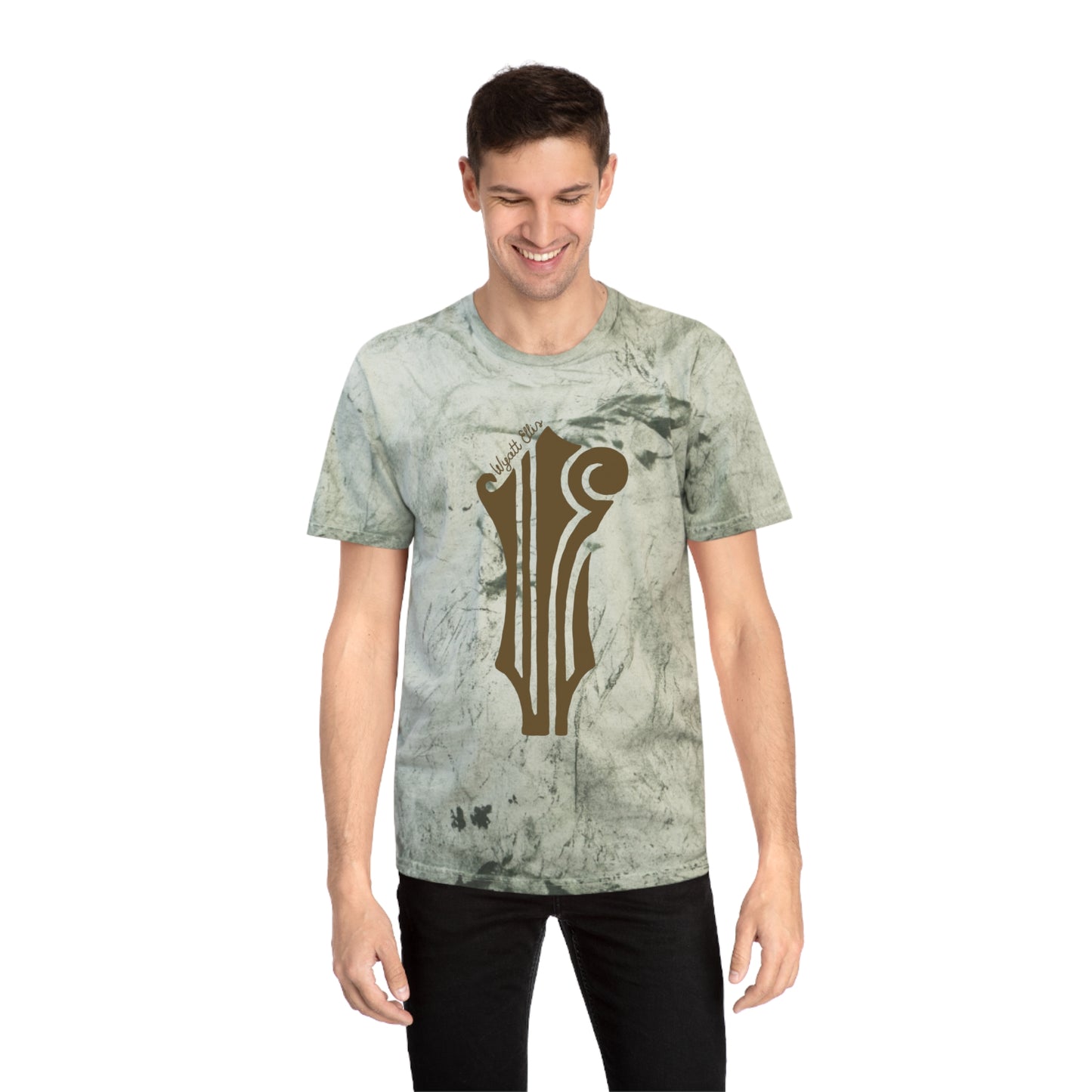 WE Brown Logo Tie-Dye Tee