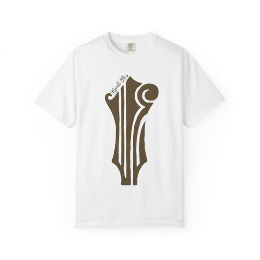 WE Headstock Logo Brown Unisex Jersey Short Sleeve Tee
