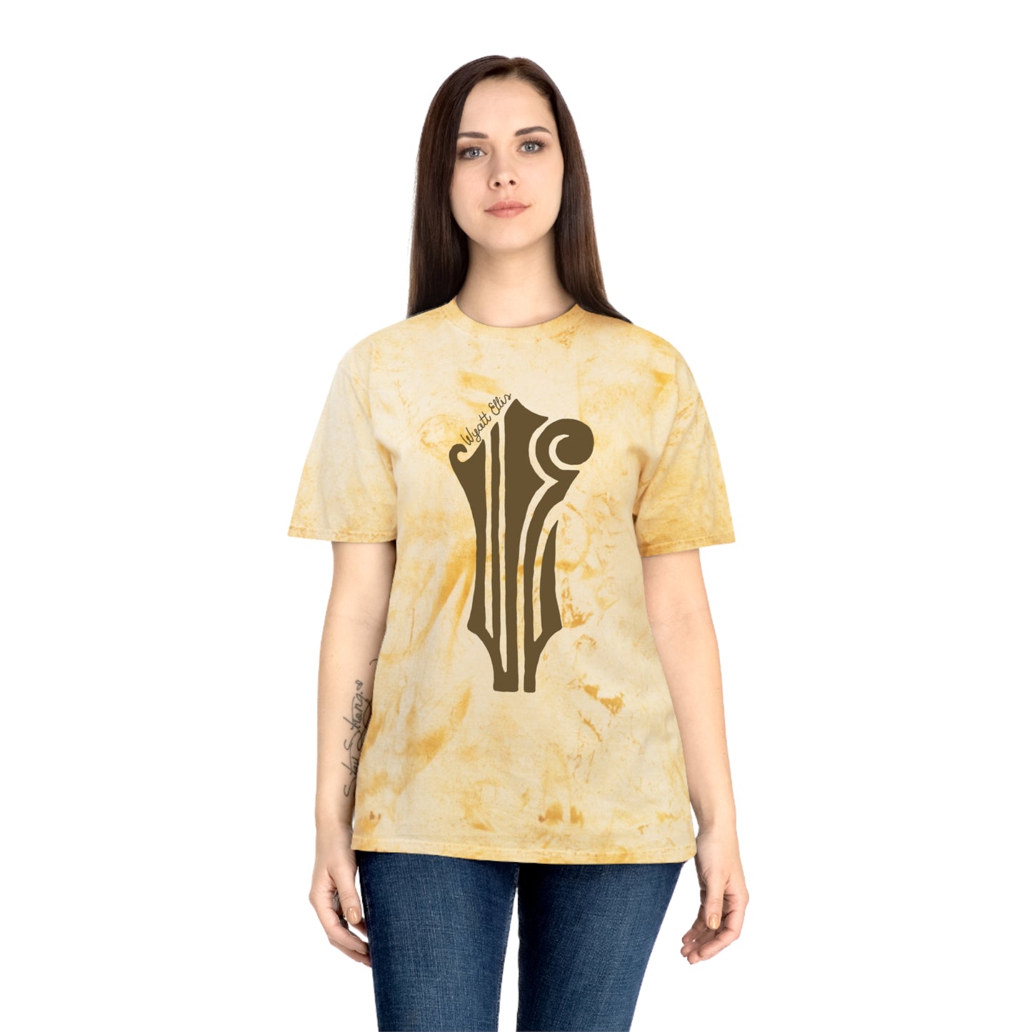 WE Brown Logo Tie-Dye Tee